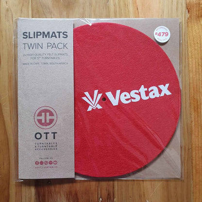 Vestax 12" Slipmats - Twin Pack