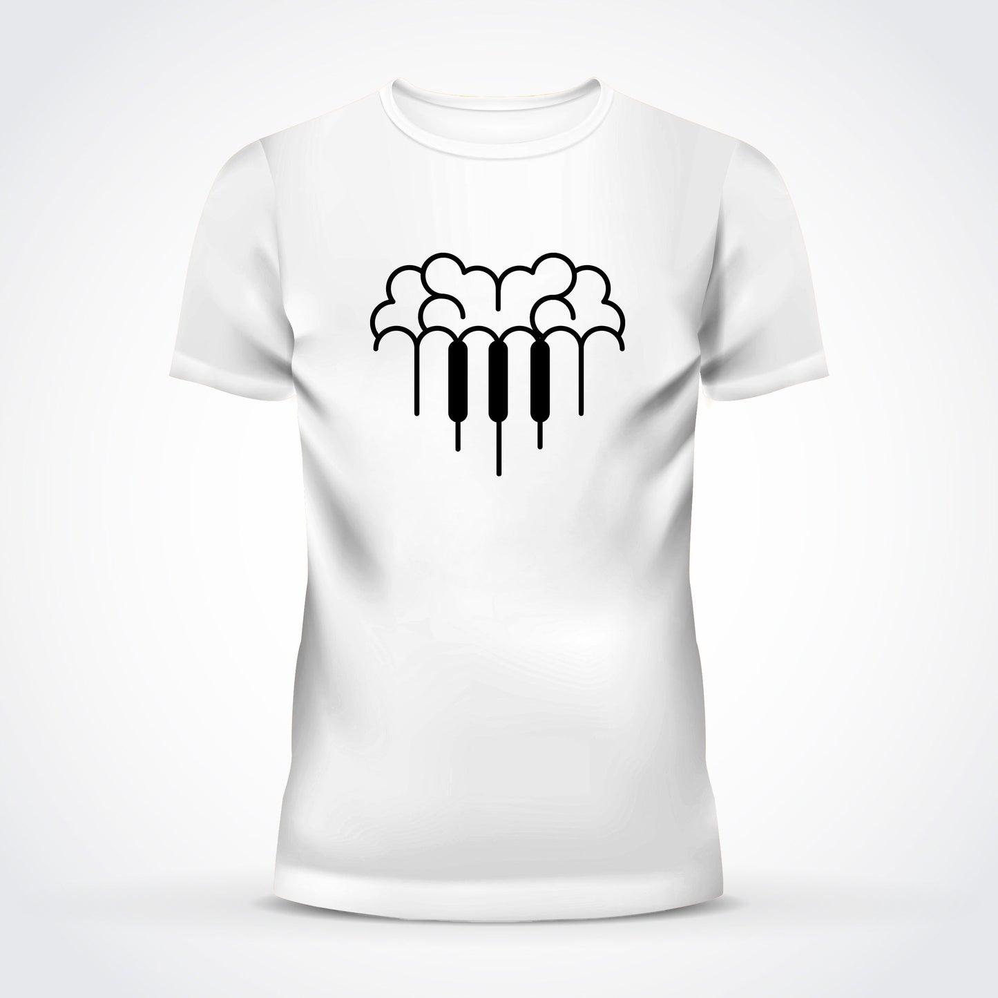 Heart & Mind Music Fitted T-Shirt