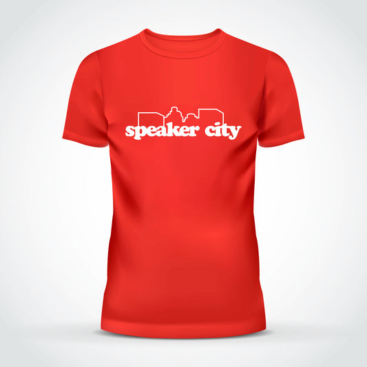Speaker City Fitted T-Shirt